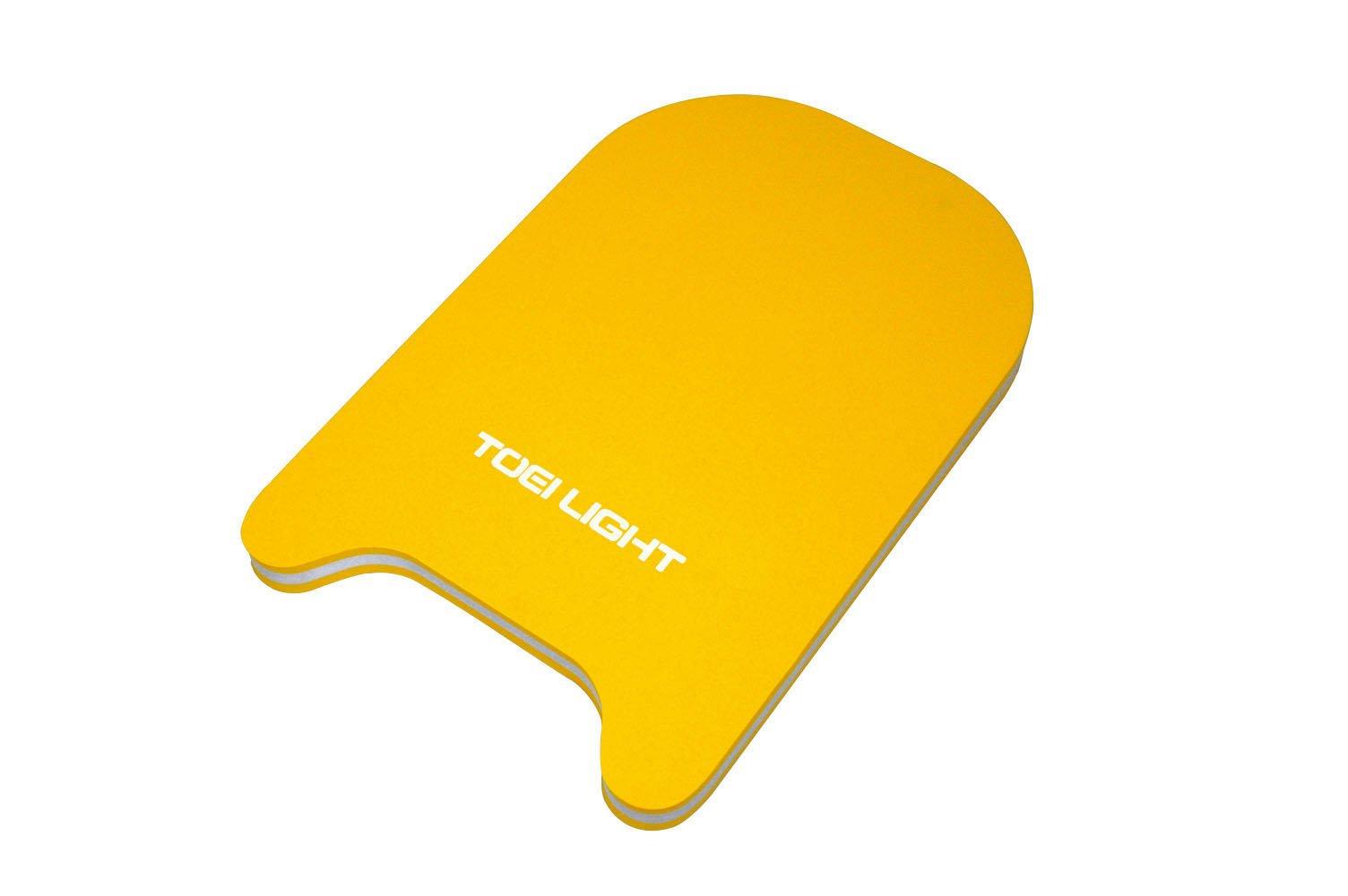 TOEI LIGHT MR45 Yellow Kickboard (B3086Y) - Practice Kickboard with 3-Layer EVA Foam Construction