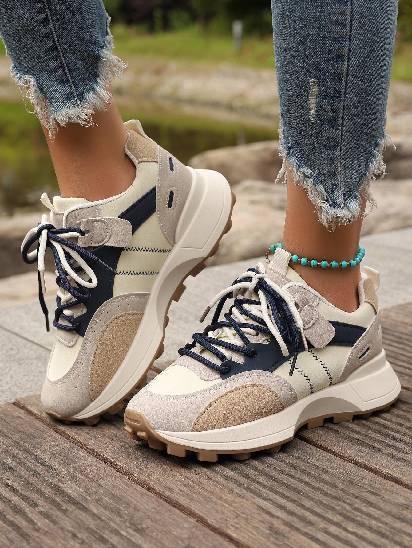 

Женские корейские кроссовки Forrest Gump на толстой подошве весна/осень 2024 года — повседневная обувь Daddy Commuter 35 синий