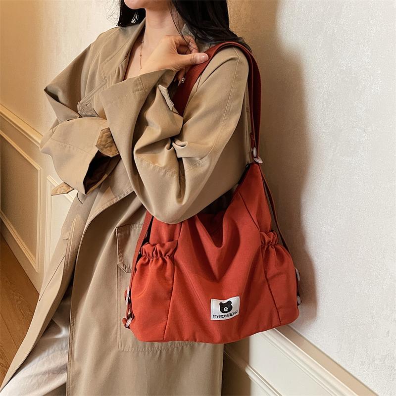 Nylon Lightweight Shoulder Bag Women's Commuter Multi-function Crossbody Bag