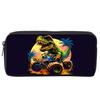 Dinosaur Print Single Layered Pencil Case for Boy/Girls Best Gifts 2D Flat Cartoon School Supplies Pencil Pouch for Children