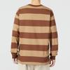 Nike Striped Sport Casual Crew Neck Pullover Long Sleeve Sweatshirt Men Tops Brown DV9147-259