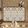 Light Luxury Retro Style Diatom Mud Floor Mat Bathroom Bathroom Water Absorption Quick Dry Door Mat Anti Slip Foot Mat Entry Door Mat
