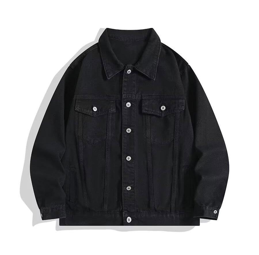 Men's Korean Style Winter Lambswool Denim Jacket - Fleece Lined, Thick Cotton Coat.