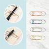 Paper Clip Pen Holder, Metal Pen Clips for Notebook - 12 Pcs Colorful Paper Clip Pen Holder Planner Accessories