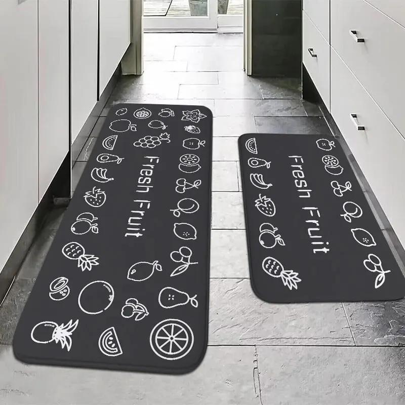 Crystal Pile Dining Rugs Entryway Entry Door Mat Kitchen Non-Slip Dirty Resistant Easy Care Carpet