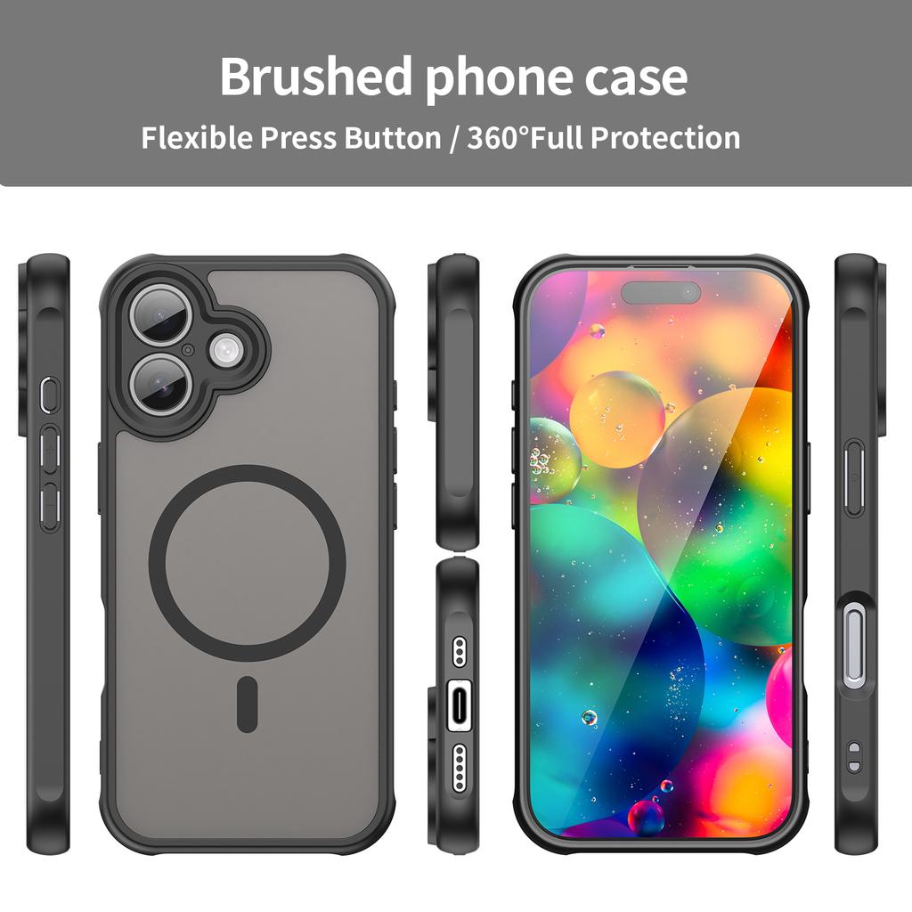 iPhone 17 Magsafe Phone Case,Magnetic Shockproof Magsafe Phone Case,Bumper Hybrid Cover for iPhone 17