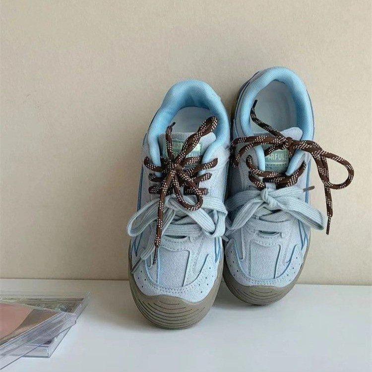 Dopamine casual shoes women's 2025 autumn new ins trendy board shoes fashion versatile sports low-top German training shoes