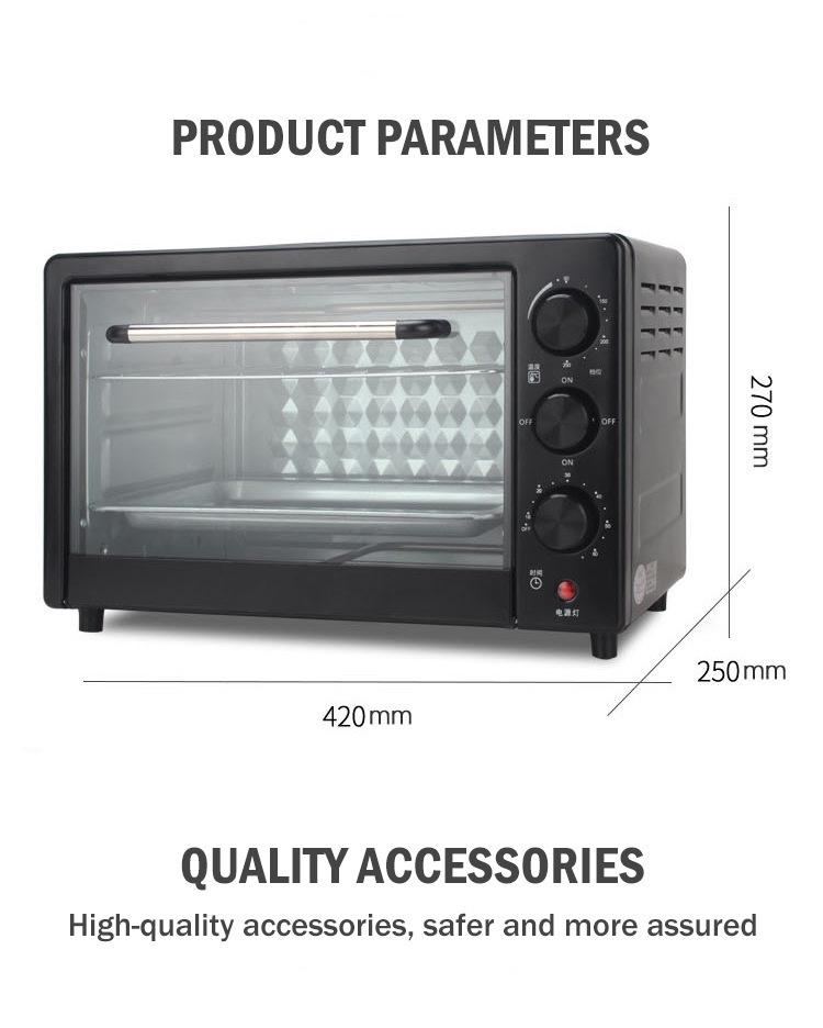 Multifunctional Large Capacity Electric Cake Oven for Home Baking - Countertop Model, Cross-Border Exclusive