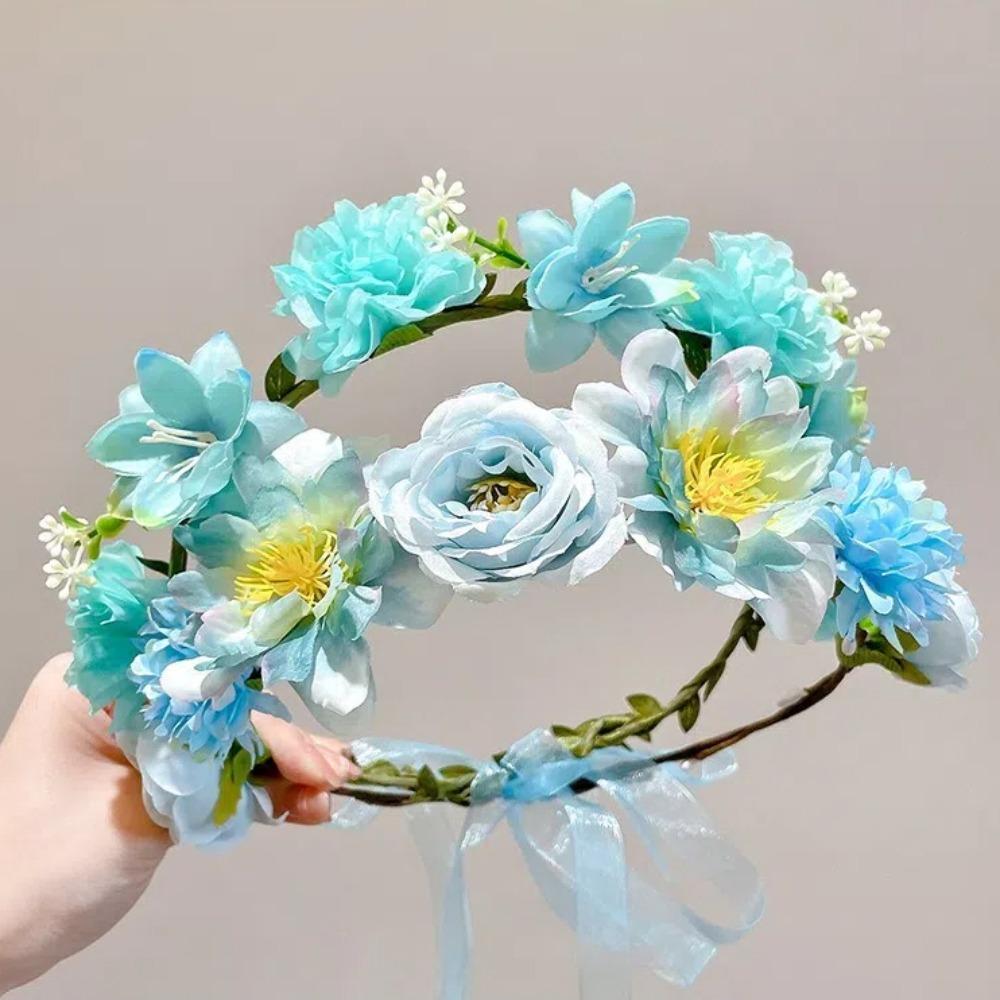 Artificial Flower Fairy Flower Crown Bride Wedding Wedding Headband Fascinating Flower Headbands