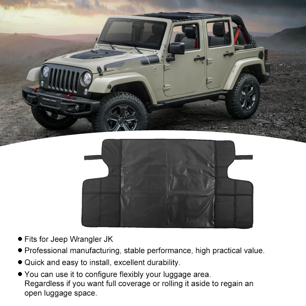 Rear Trunk Luggage Security Shade Cover Fits for Jeep Wrangler JK