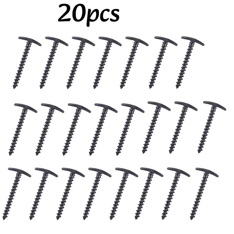 5/20pc Outdoor Camping Tent Pegs Screw Anchor Stakes Ground Nail Plastic Ground Anchors Tent Pegs Windproof Tent Accessories