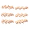 M-Modern-18 Pack DIY Wood Car Unfinished Wooden Cars To Paint Wooden Craft Cars For Home Activities Craft Projects Family D