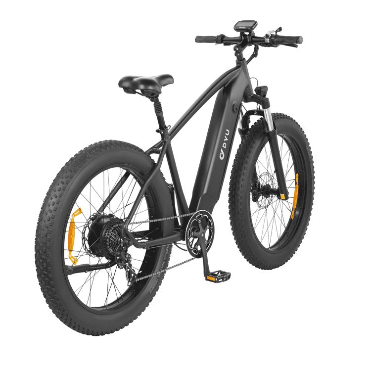 Bicicletă Electrică DYU KING 750 48V 750W - 110km Asistență la Pedalate, Viteză 45km/h & Roți 25" pentru Orice Teren