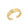 18K Gold Plated Stainless Steel Geometric Open Wide Band Unisex Ring