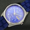 USED VINTAGE SEIKO 5 AUTOMATIC 7009A JAPAN MENS BLUE COLOR DIAL WATCH A433560-2 R117-a433560