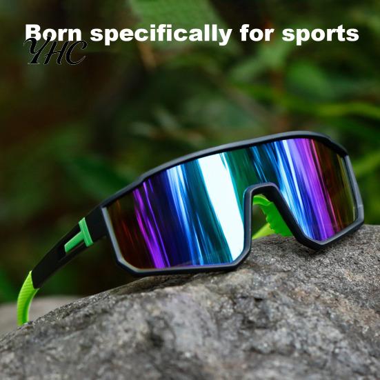Anti-glare Cycling Glasses Outdoor with PC Lens UV Protection Windproof Lightweight Sunlight Blocking Men Women Running Mountain Bike Sports