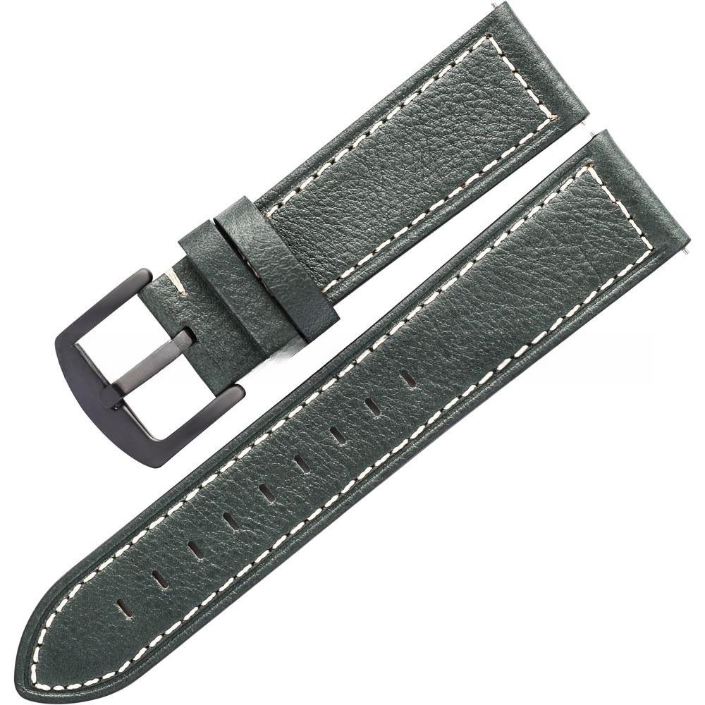Lychee Pattern Strap Vintage 20Mm /22Mm/Leather For Huawei Smartwatches