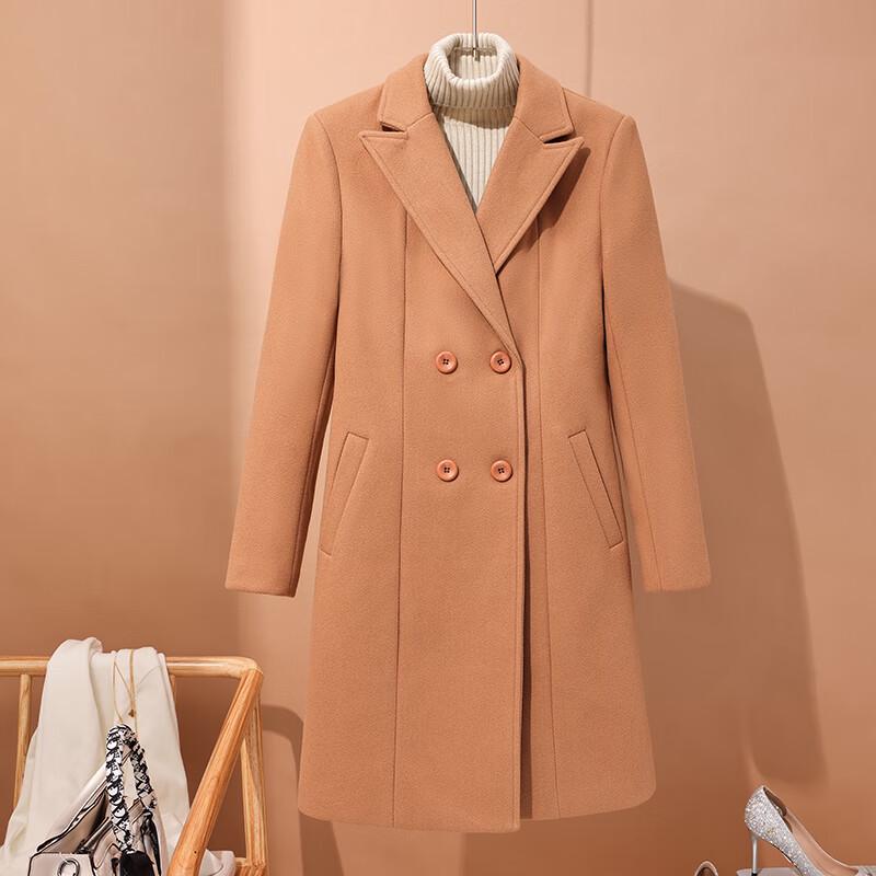 Women's Mid-Length Wool Blend Coat