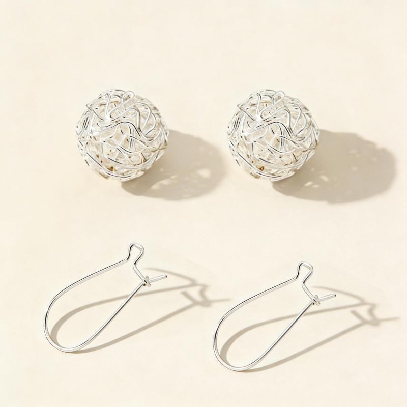 Hollow Ball Drop Earrings for Women Personality Adjustable Design Brincos Copper Color Earrings Fashion Zircon Unusual Earrings