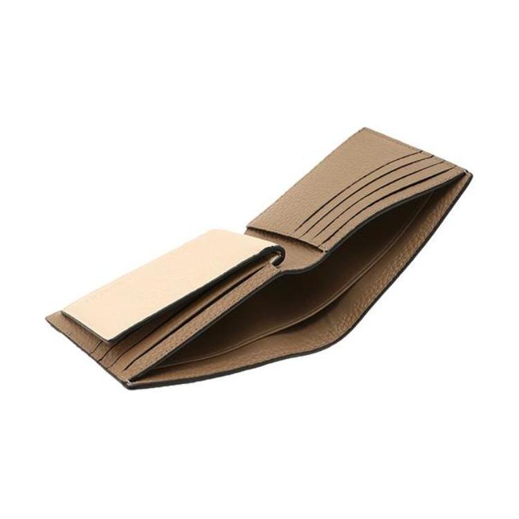 New COACH 3 IN 1 Wallet Pebbled Leather Wallet Regular Men's Olive Green Beige Multicolor C5445-QBRLZ