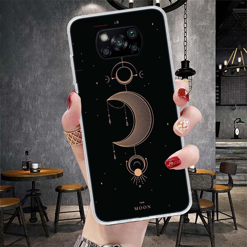 Moon Mystery Totem Witche Soft Phone Case For Xiaomi Redmi 15C 15 13C 13 Poco X5 X6 X7 F7 Ultra M7 12C 12 10 10C 9C 9A 9T 9 Fund