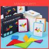 Wooden Tangram Puzzle For Kids Educational Toy For Early Learning And Geometric Shape Recognition