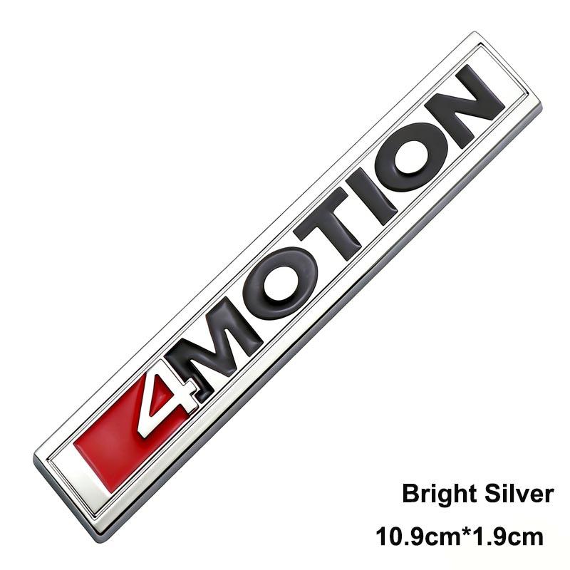 3D Metal 4MOTION Decorative Sticker For VW Passat Tanyue Golf Car Modification Parts Zf7