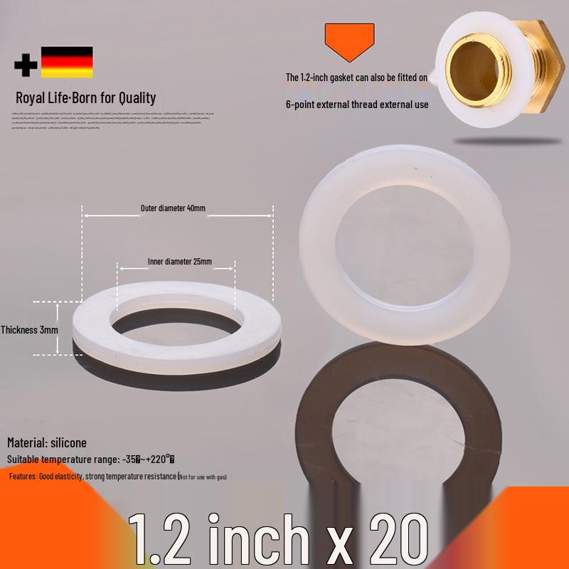 Black Rubber Silicone Waterproof Gasket Seal Washer for Water Heater & Shower - Nitrile Thickened, 4-6 Minutes
