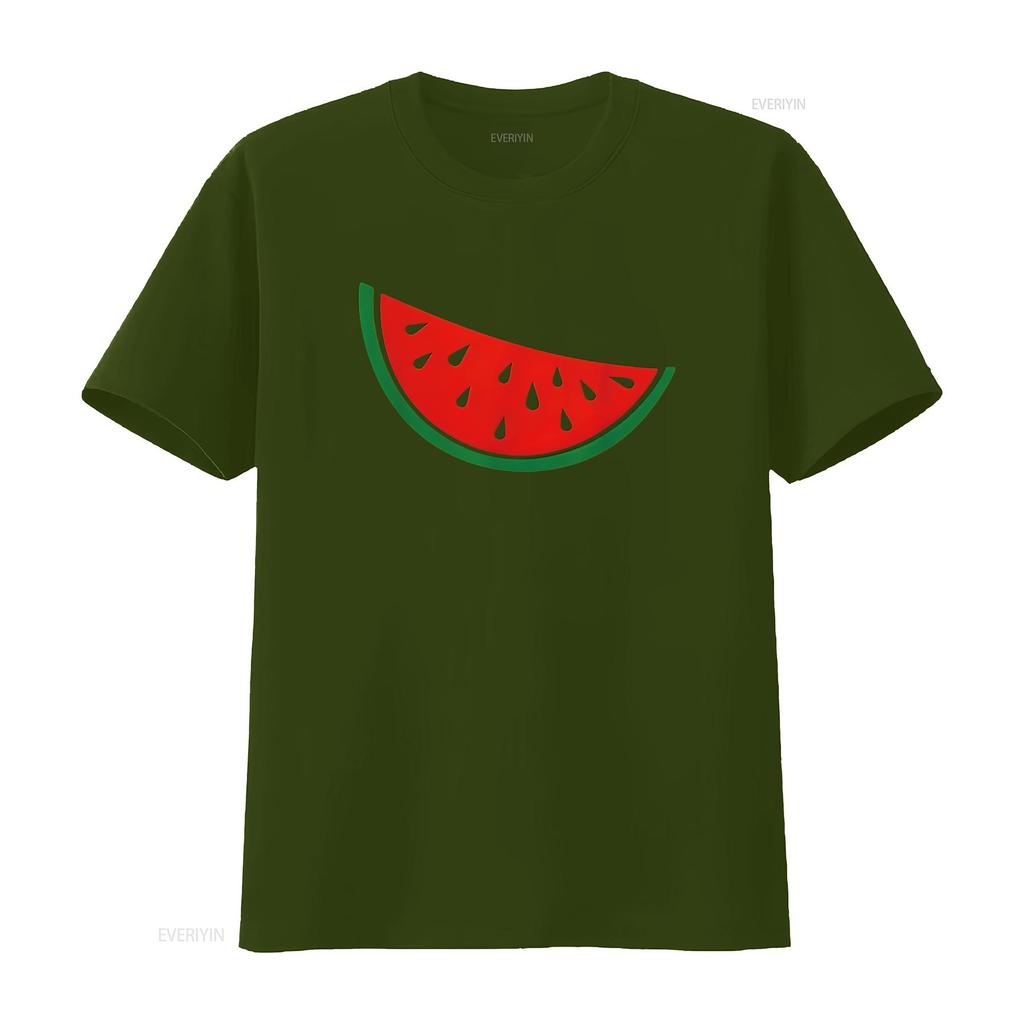 Watermelon T Shirt  vintage Washed Comfortable Breathable Casual streetwear Unisex designer clothes homme fashion Soft