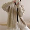 Fashion Twist Design Women Cardigan Knitted Sweater Autumn Vintage Casual Long Sleeve Cardigans Sweaters Simple Single Breasted Coat Clothes 1557