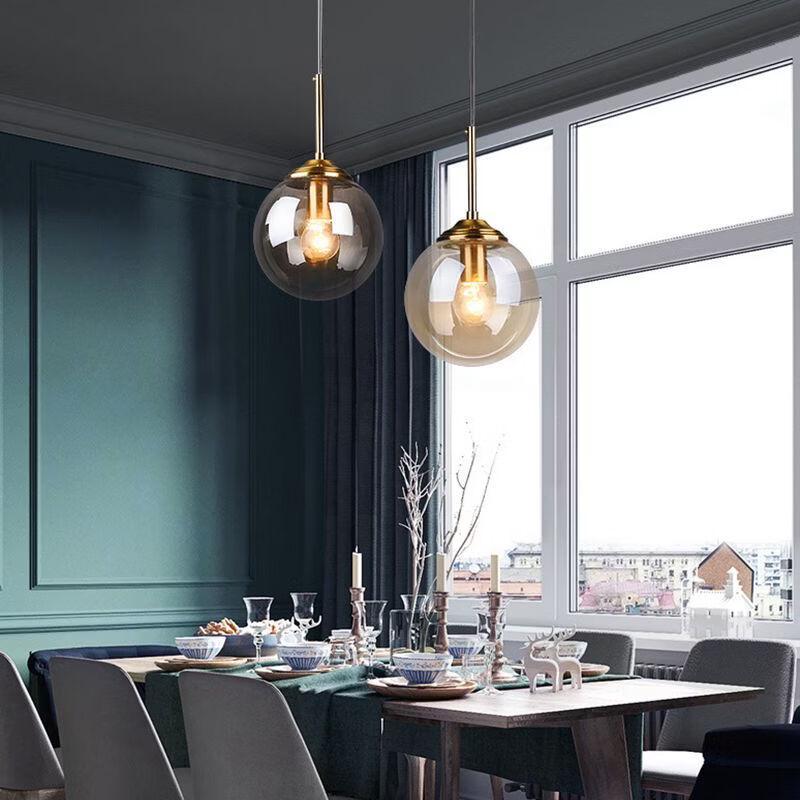 Nordic Round Glass Ball Pendant Light