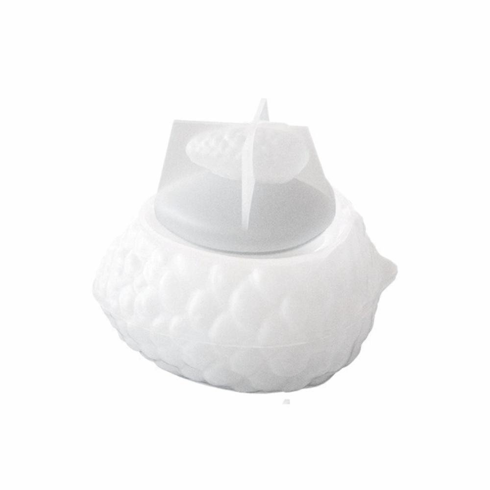 Easy Release Santa Claus Storage Jar Mold Silicone Xmas Candle Jar Mold Plaster Mold Holiday Decor