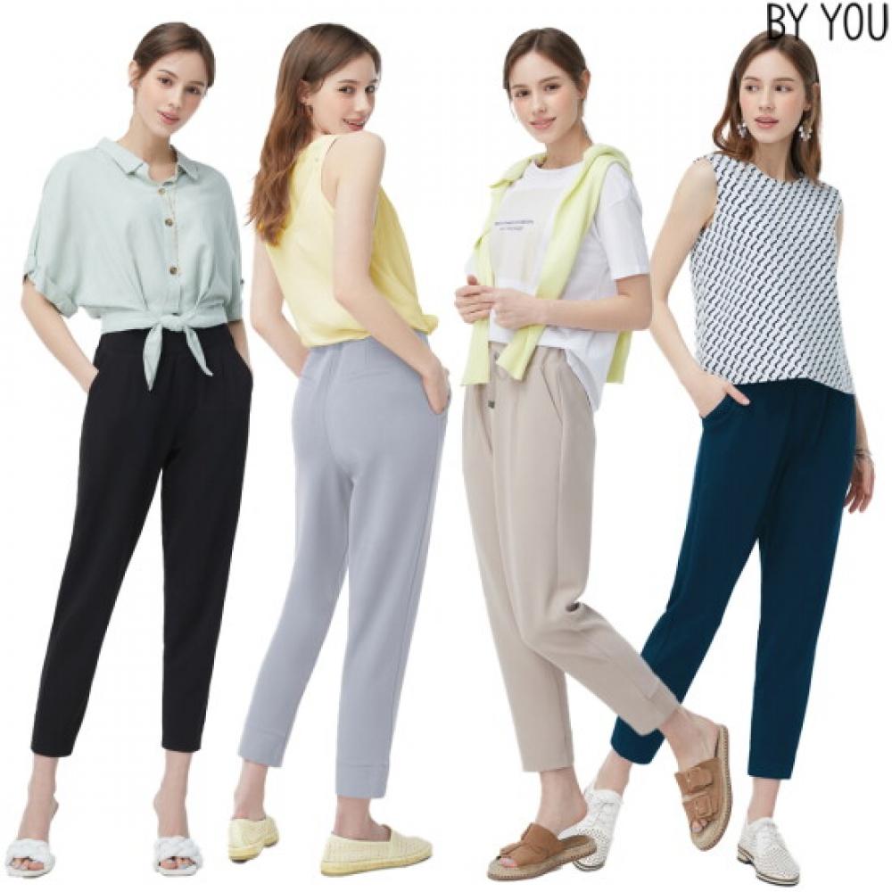 Baiyu Women Basic Half Jogger Pants 4 Types Ptjw