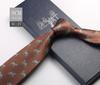 Tie Men'S Formal Wear British Retro Brown Striped 8Cm Hand Style Student Work Professional Wear