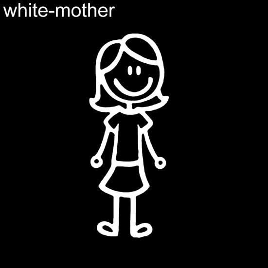 Funny Family Member Dog Cat Figure Pet Decor Car Sticker Decal for Window Door