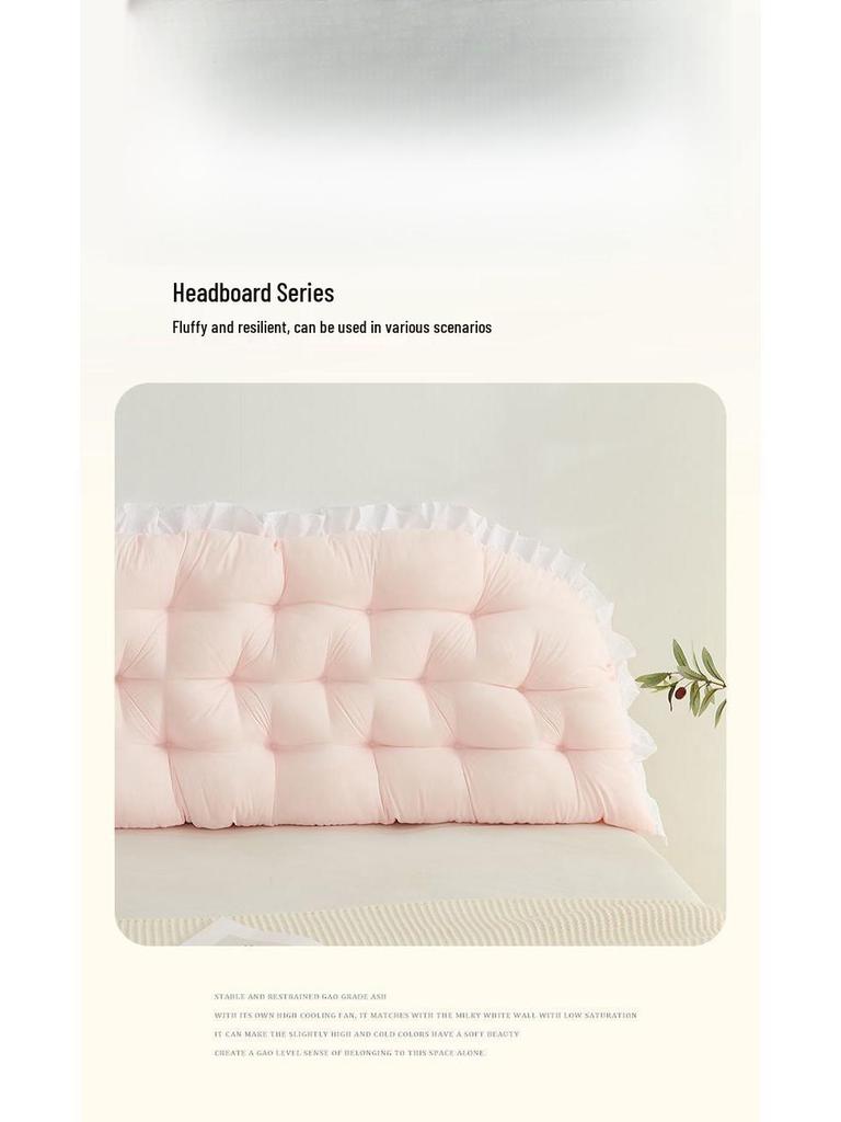 Dormitory Soft Headboard Cushion with Lumbar Support - Anti-collision, Princess Tatami Sofa Style.
