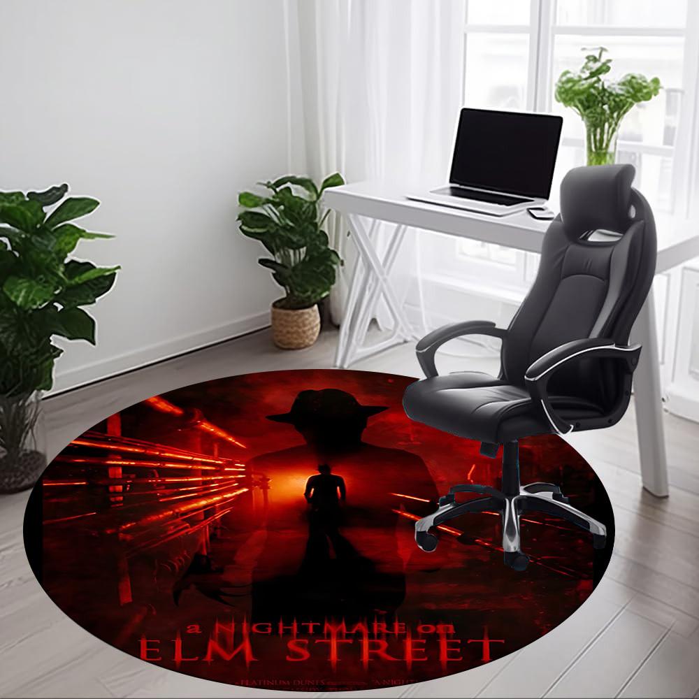 

1pc A Nightmare on Elm Street Office Round Area Rug, Under Office Chairs Bedroom Living Room Home Decor, Room Deco, Available in Various Sizes 80cm