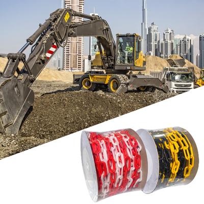 Flexible Plastic Perimeter Control Chain 25M Roll for Event Crowd Management and Construction Site Safety