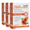 Multani Ayurveda Multani Mitti Papaya Face Pack Powder 3x100 G Oil Control Deep Cleansing Glow Skin Mask Skin Care
