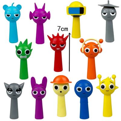 12pcs/set 7cm Sprunki Kawaii Mini Figures Model Doll Toys Sprunki Incredibox Action Cartoon Birthday Gift