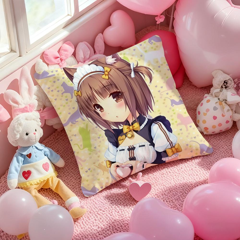 Anime Cat C-catman cartoon Cushion Cover Pattern Printed Pillowcase for Living Room Sofa Cushion Cover & Bedroom Decor