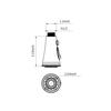 Faucet Spayer Head Sink 3 Functions Spray Head G1/2 Pull Out Spray Head Nozzle for Kitchen