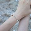 rough stone string bracelet