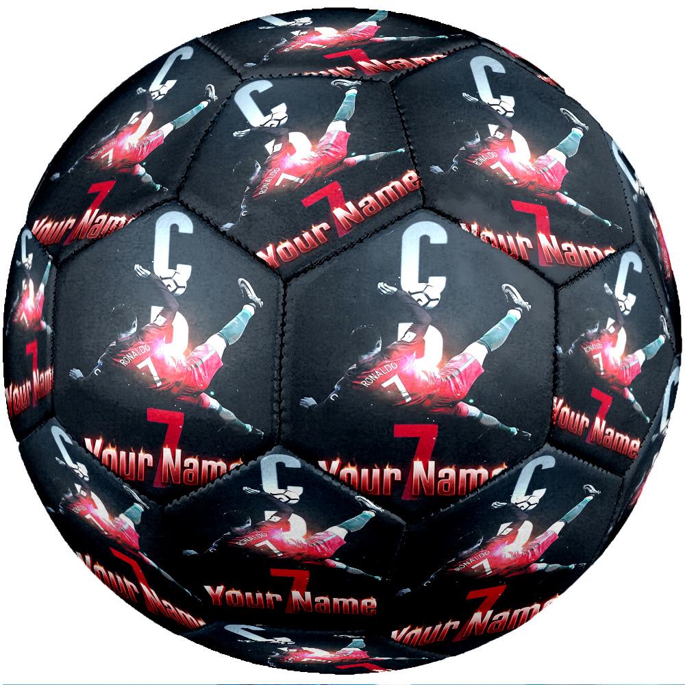 Cristiano Ronaldo Fashion Size 5 Football Wearproof Non‑Slip Soccer Ball For Sports Training Entertainment Use