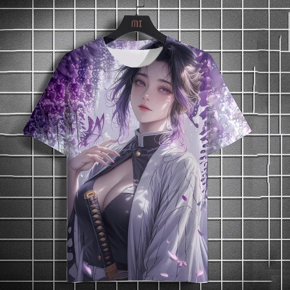 Japanese Graffiti Anime 3D Printed Fashionable Casual Short Sleeved Men's T-shirts - Soft Medium Stretch Polyester Fabric Summer Relaxed Fit Clothing