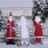 Christmas Figurine Figure Decors Resin Santa Clauses Statue Christmas Decorative Figurines Centerpieces for Holiday