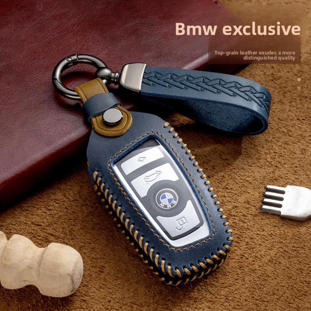 Genuine Leather for BMW Key Cover for 1 3 5 7 Series X1 X3 X4 X5 X6 Blade 525320li Smart Key Case