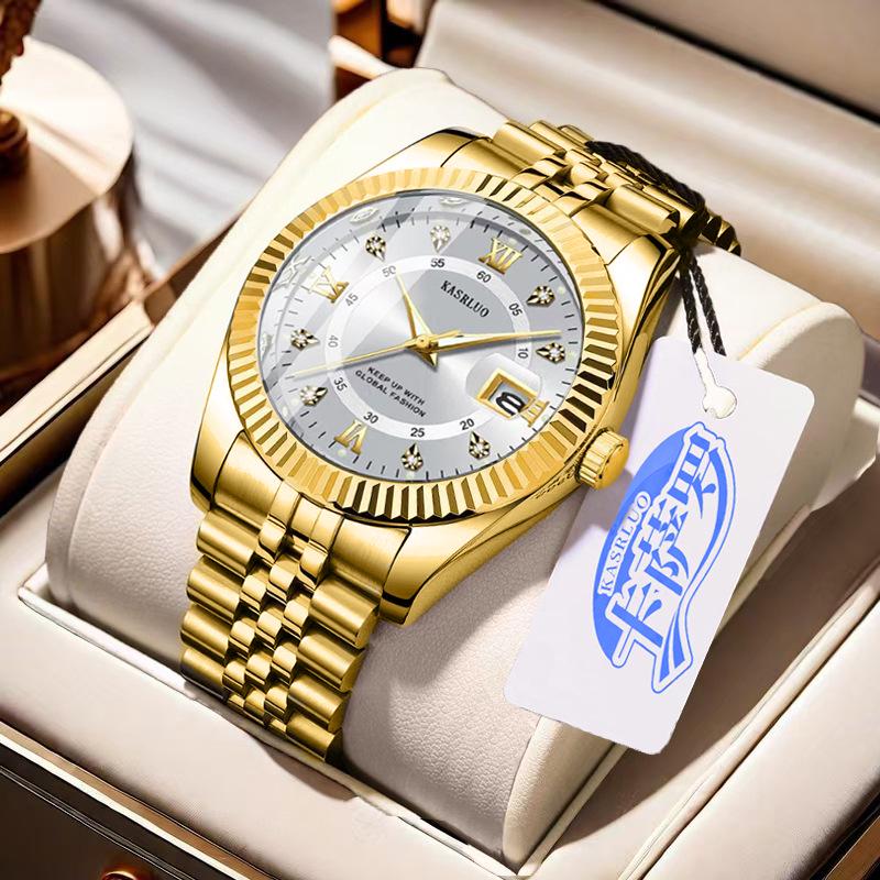 Men's Luminous Quartz Diary Watch: Stylish & High-Value Fashion Accessory