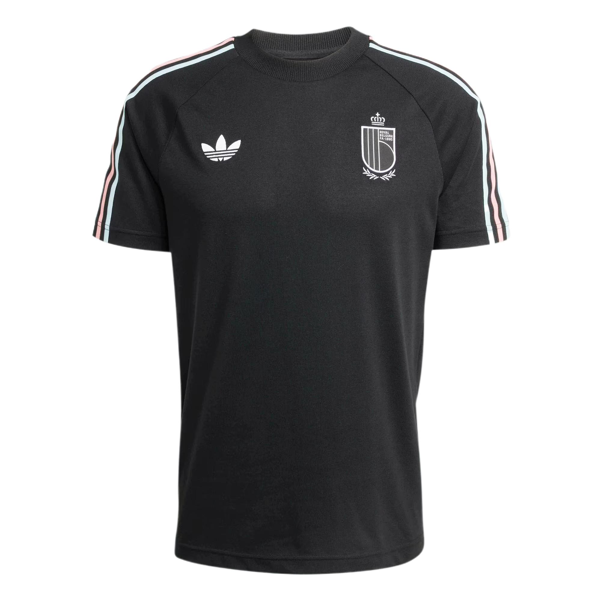 Adidas Belgium Originals T-Shirt Black Men Tops JZ2207 S