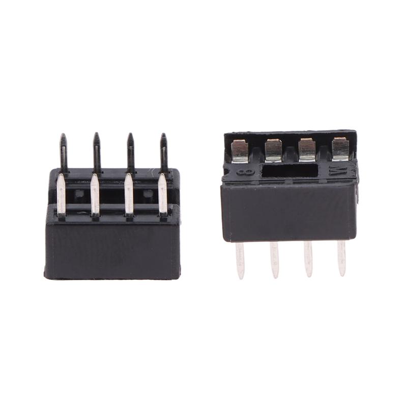 20 Stück/Set DIP-8PIC Rundloch 8-Pin IC-Sockel Adapter 2,54 mm DIP8 Chip-Sockel Schaltungs-IC-Stecker Löttyp